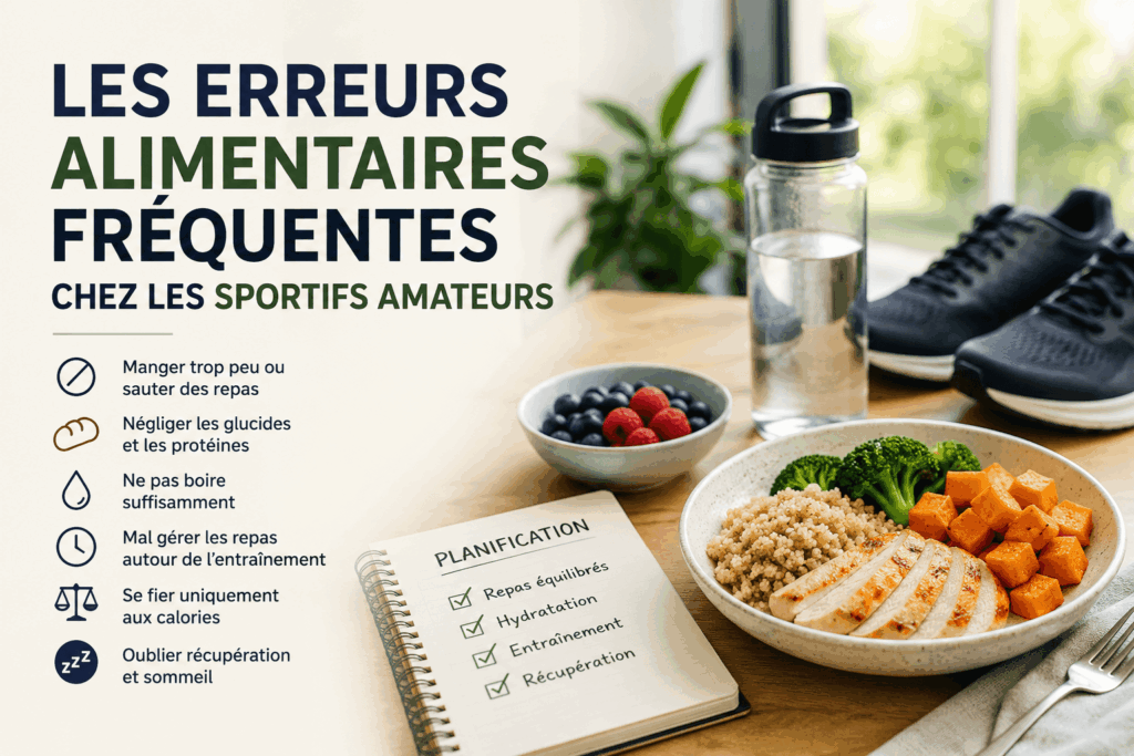 Les erreurs alimentaires fréquentes chez les sportifs