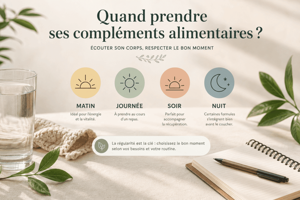 Quand prendre ses compléments alimentaires