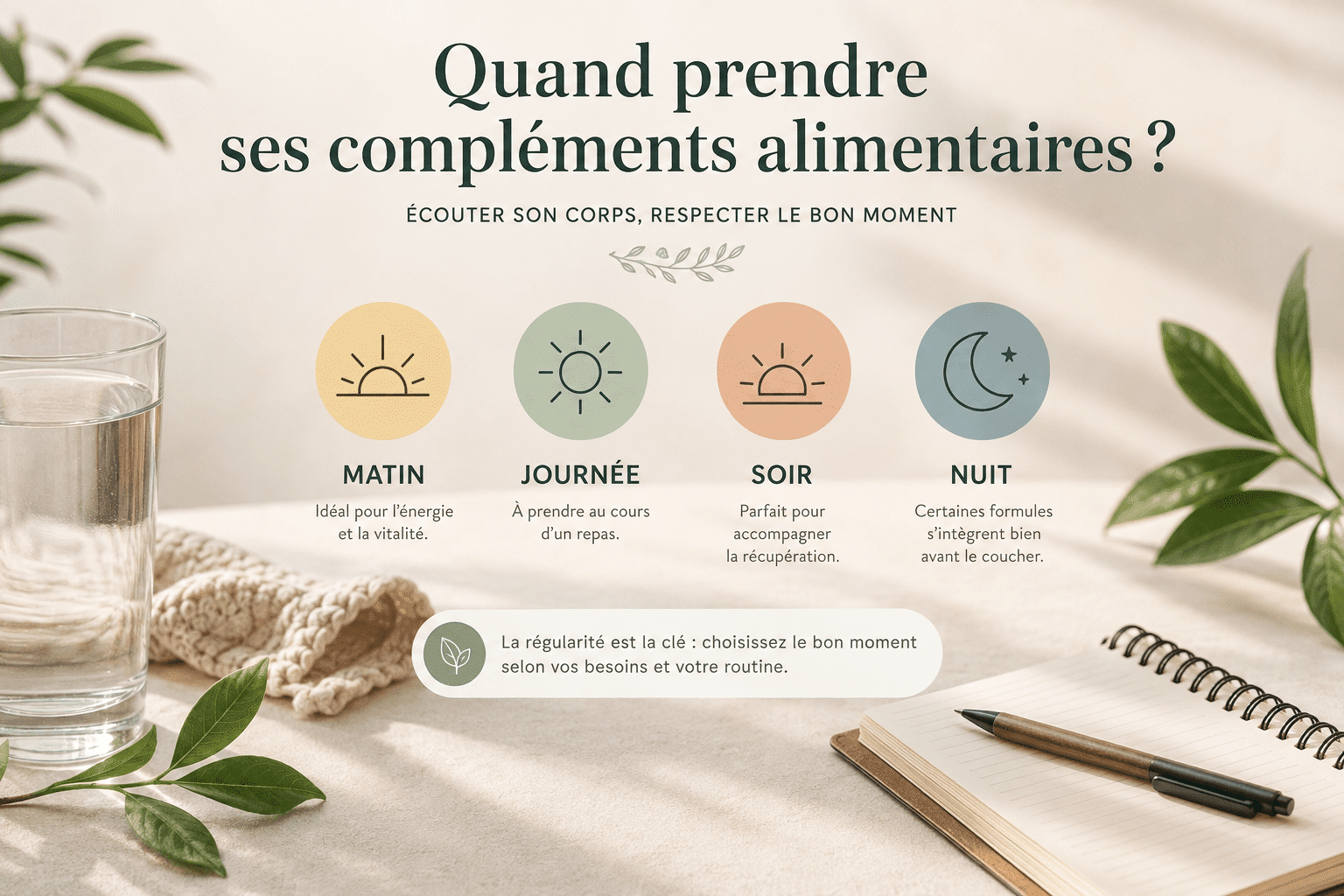 Quand prendre ses compléments alimentaires
