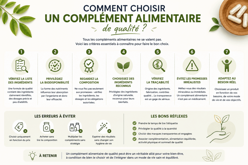 bien choisir ses compléments alimentaires