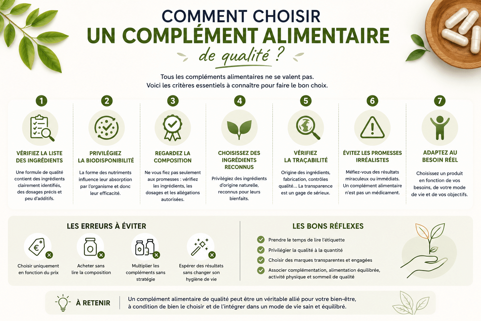 bien choisir ses compléments alimentaires